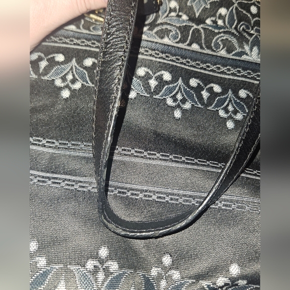 Michael Kors Monogram Canvas Tote in Black and Beige - Picture 6 of 6